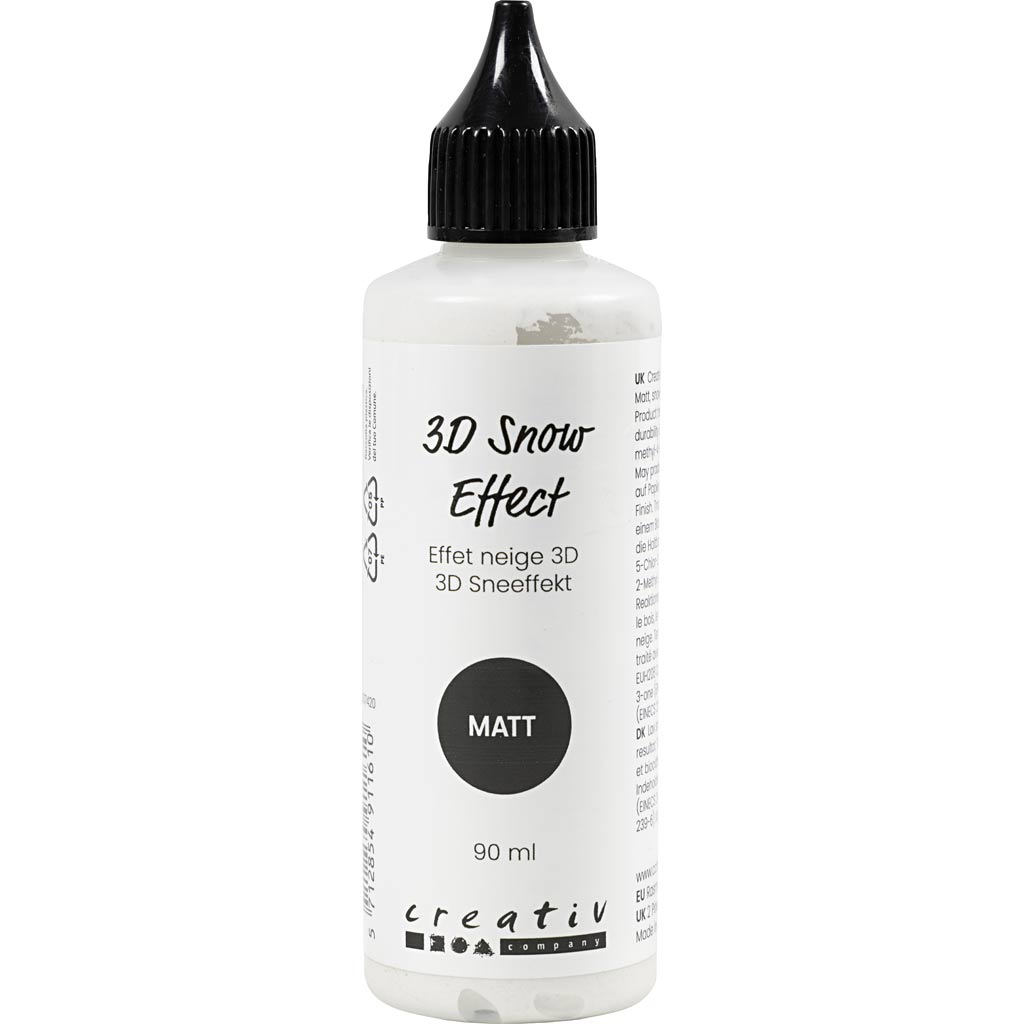 3D Snow Effect - Matt White 90ml