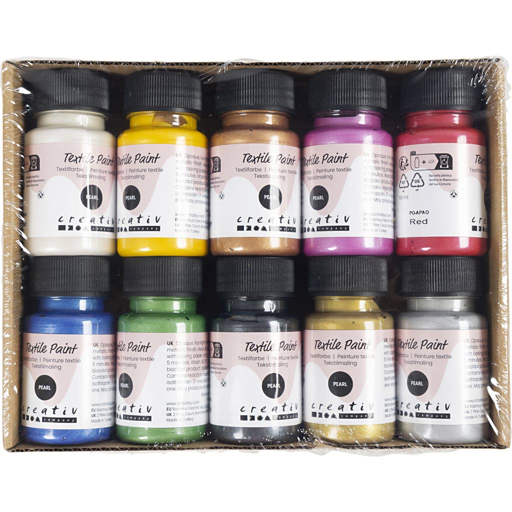 Textile Paint Mother of Pearl Opaque - Assorted Colours
