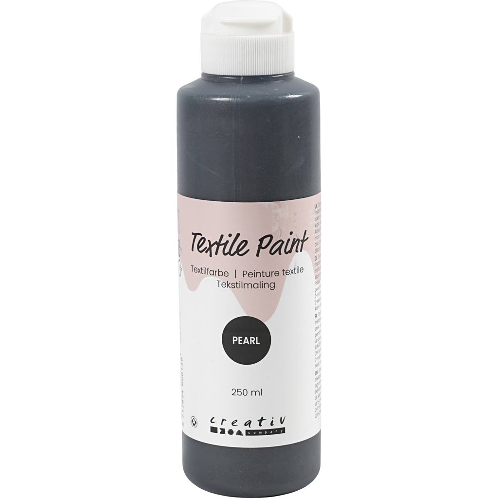 Textile Paint Mother of Pearl Opaque grey 250ml