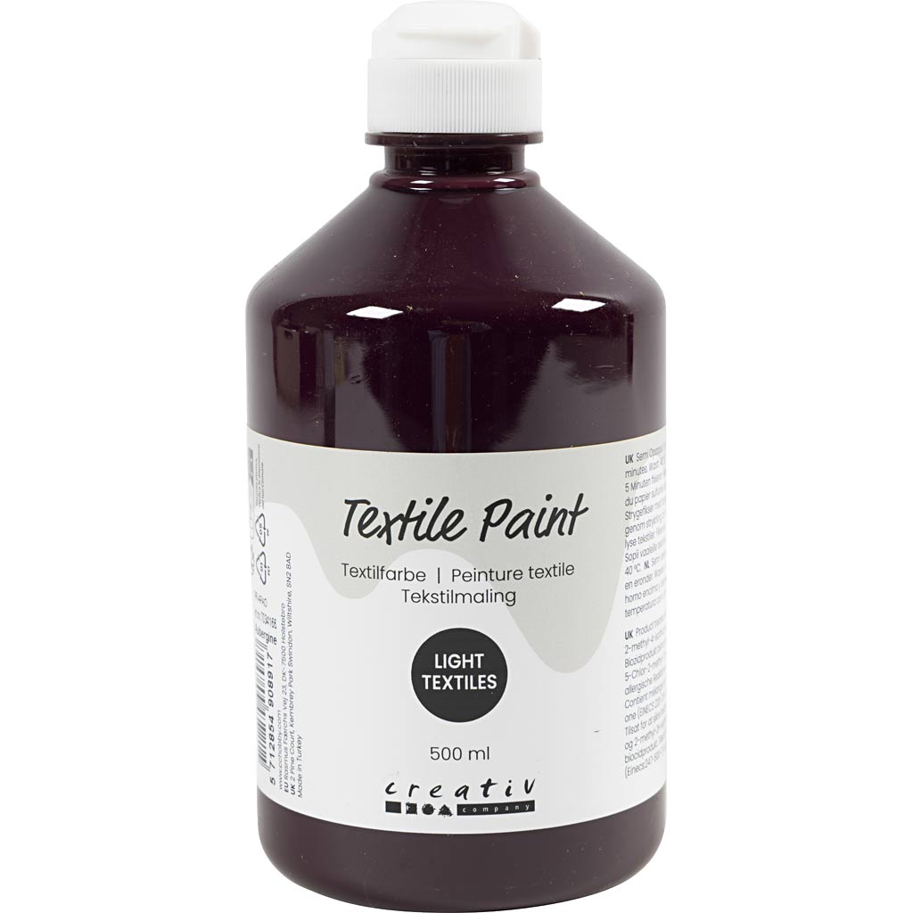 Textile Paint Semi Opaque aubergine 500ml