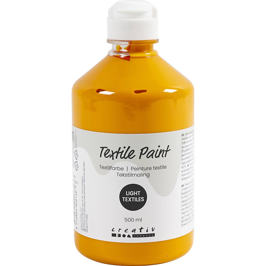 Textile Paint Semi Opaque Mustard 500ml