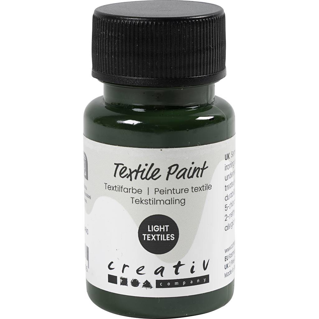 Textile Paint Semi Opaque Olive Green 50ml