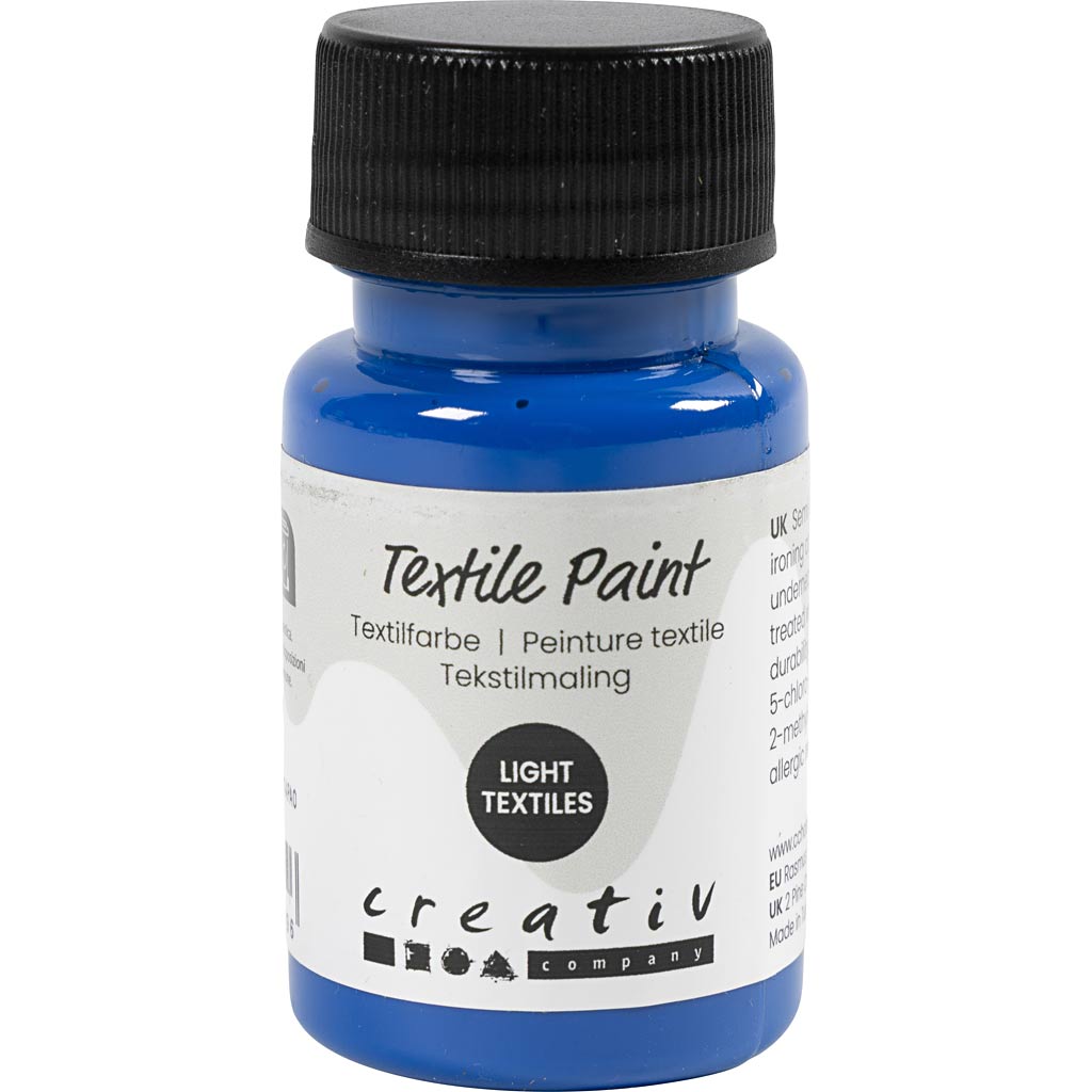 Textile Paint Semi Opaque Primary Blue 50ml