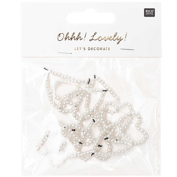 Ohhh! Lovely! Bead litter heart mother-of-pearl 12 pieces