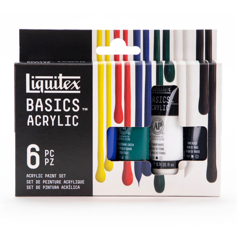 Liquitex Basics Acrylic Paint Set (6x22ml)