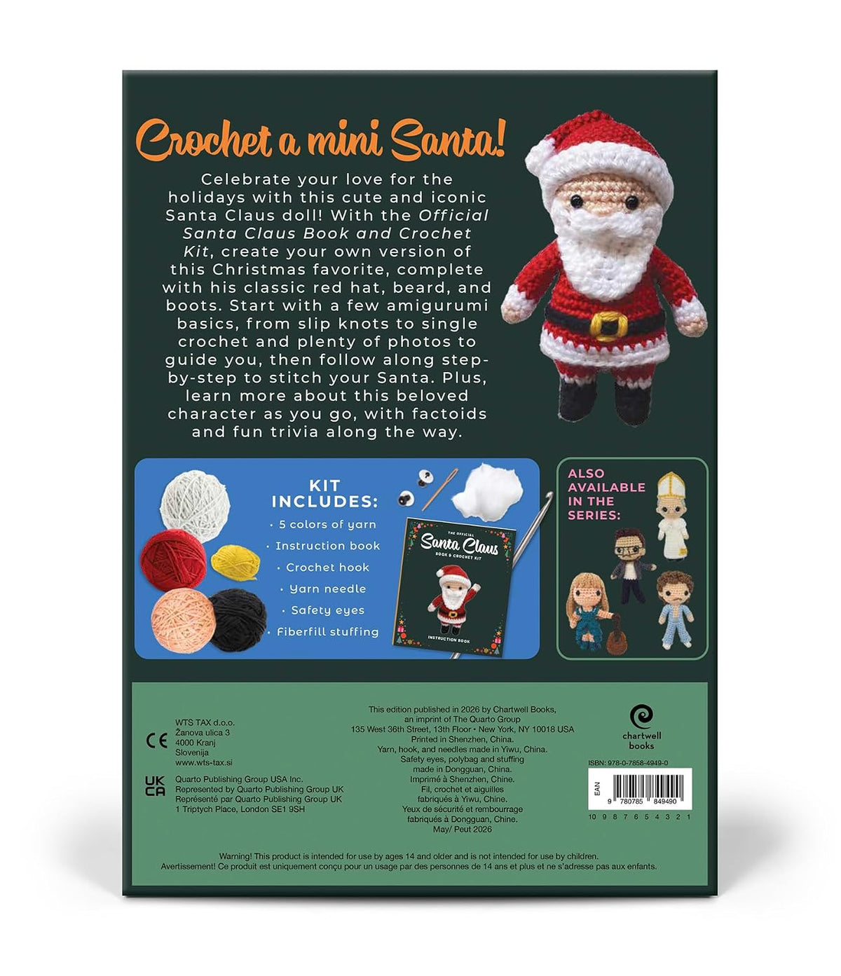 Official Santa Claus Book & Crochet Kit
