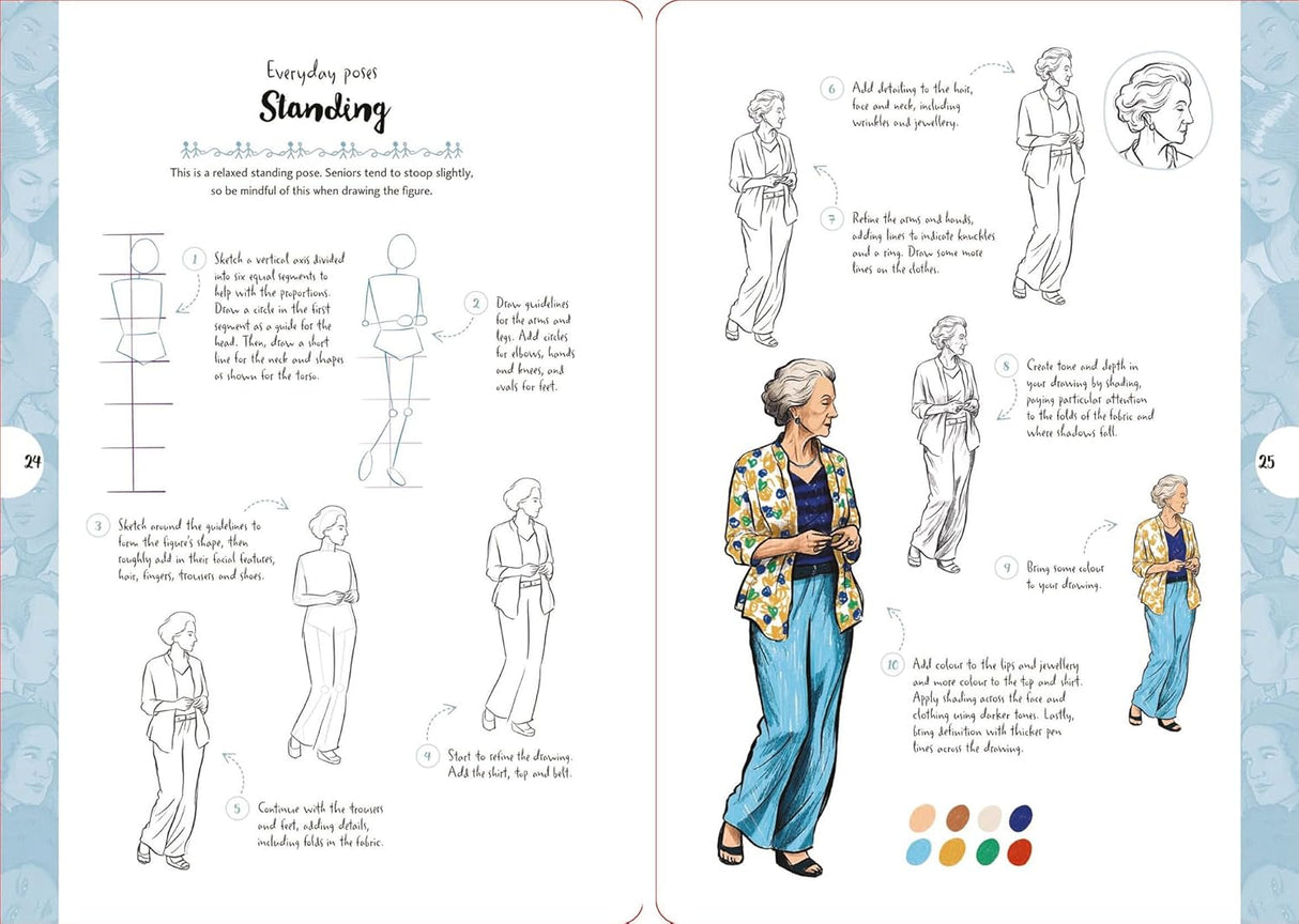 10 Step Drawing: Figures Book