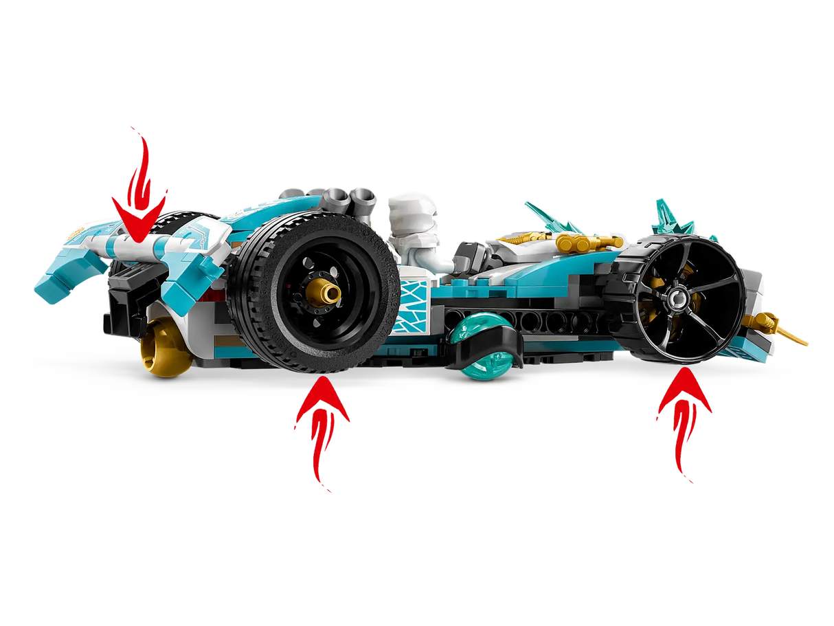 Lego Zanes Dragon Power Spinjitzu Race Car