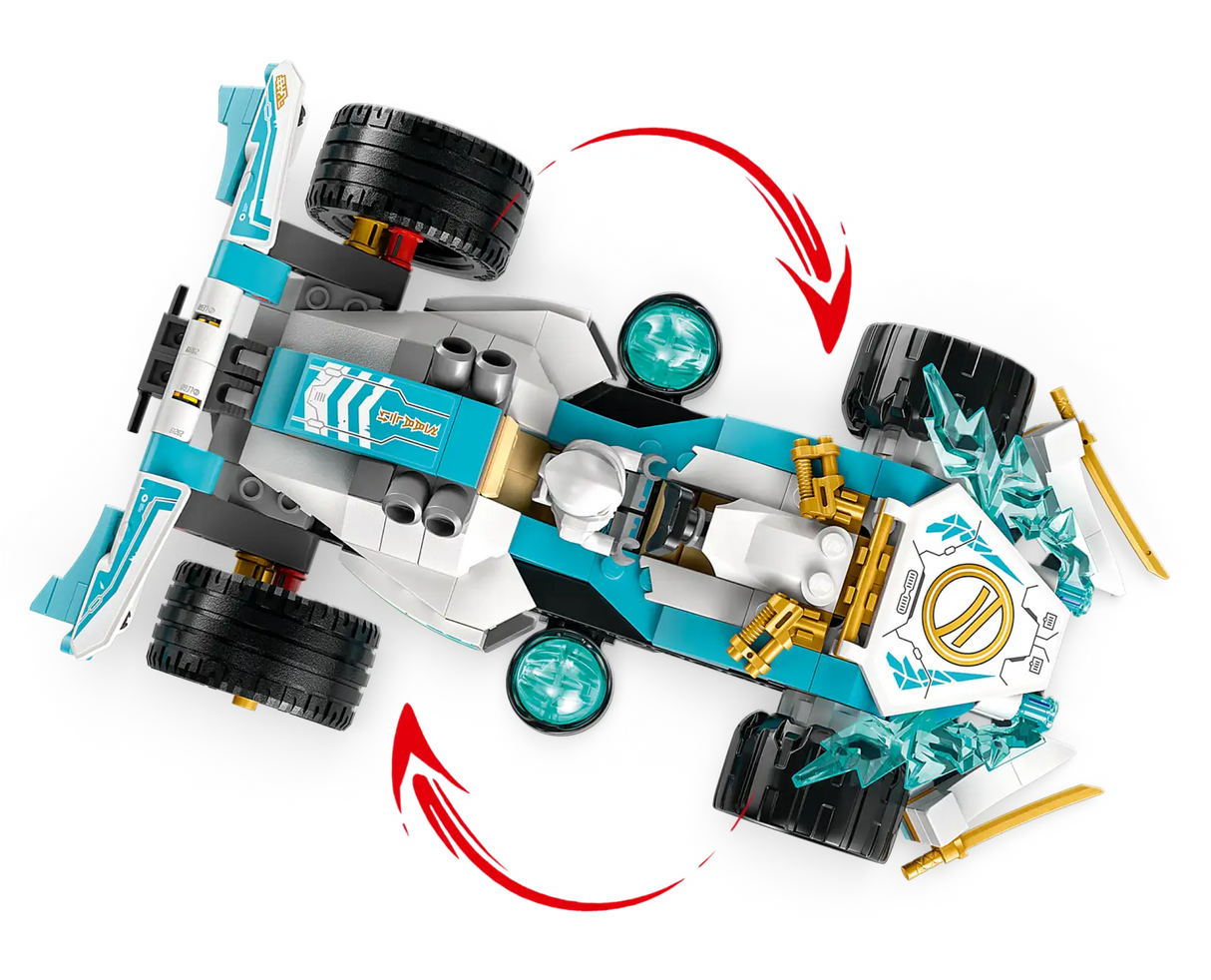 Lego Zanes Dragon Power Spinjitzu Race Car