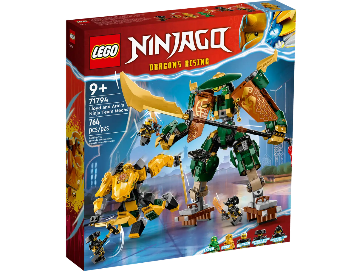 Lego Lloyd and Arins Ninja Team Mechs