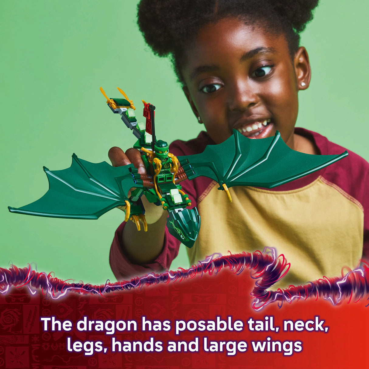 Lego Ninjago - Lloyd's Green Forest Dragon