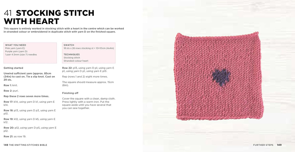 The Knitting Stitches Bible Book