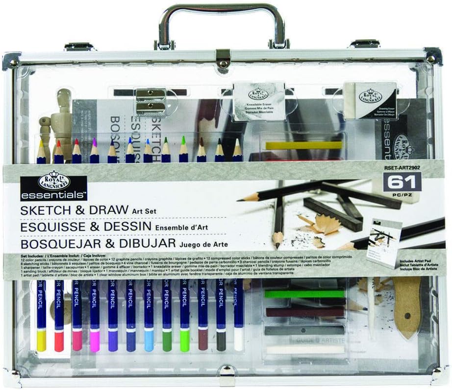 Royal & Langnickel Sketch & Draw Aluminium Window Box Art Set