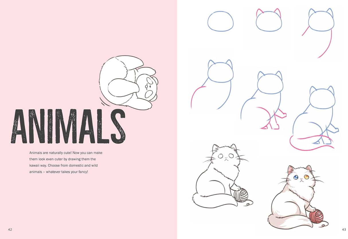 How to Draw Cute Kawaii in Simple Steps Book
