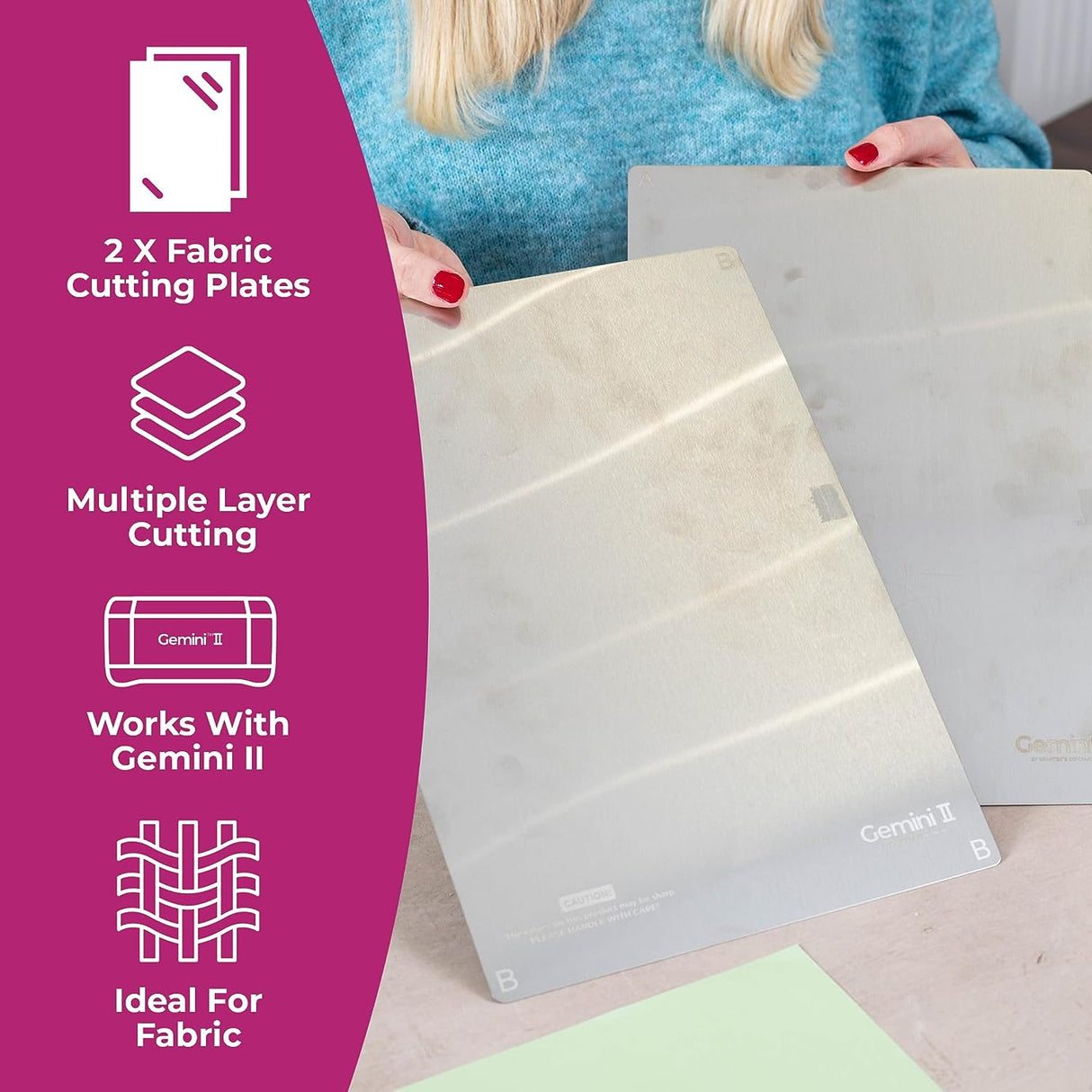 Gemini II Accessories - Cutting Plates for Fabric 9 x 12.5”