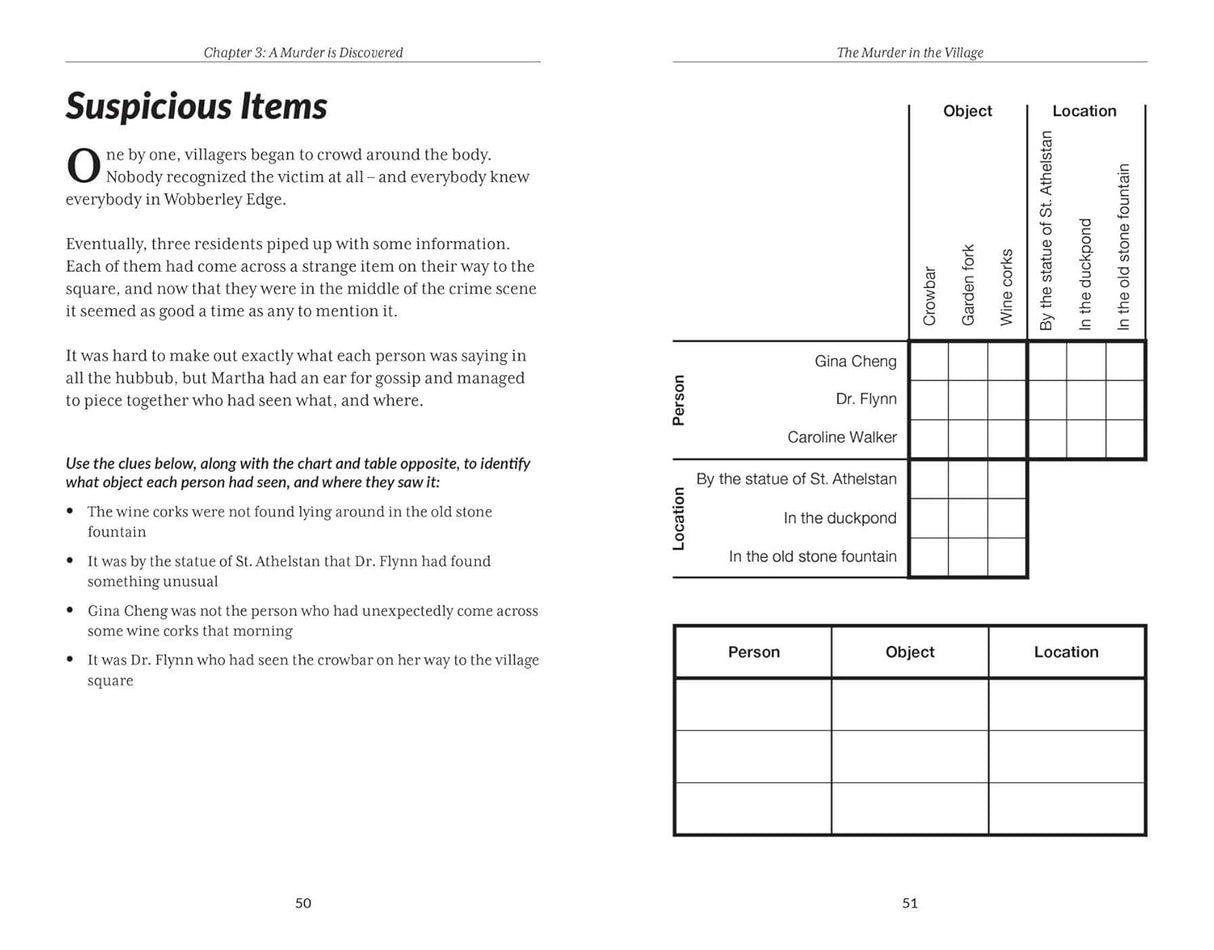 Page from a book or document with text and a chart titled 'Suspicious Items' on a white background.