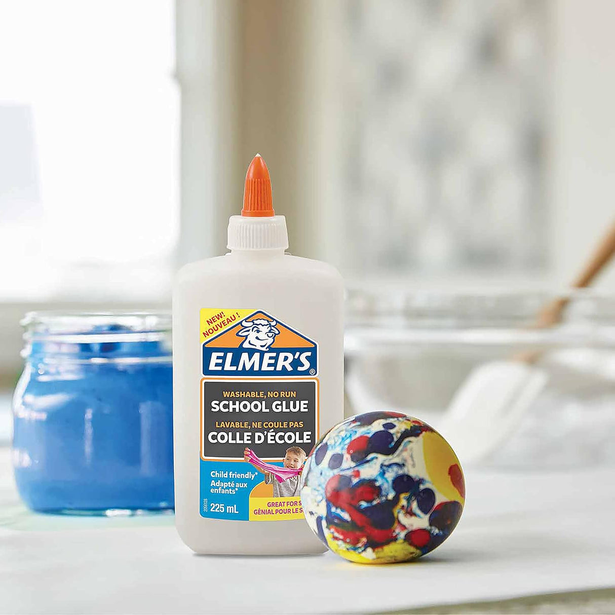 Elmers School & Slime Glue 225ml - White