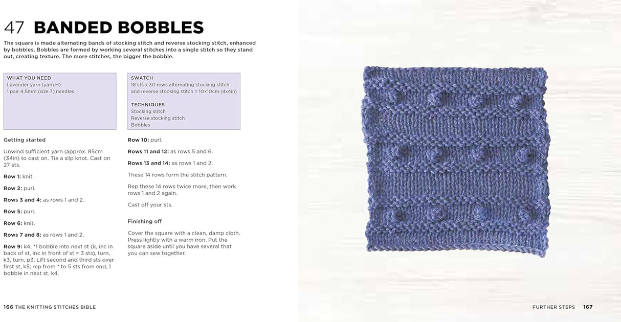 The Knitting Stitches Bible Book