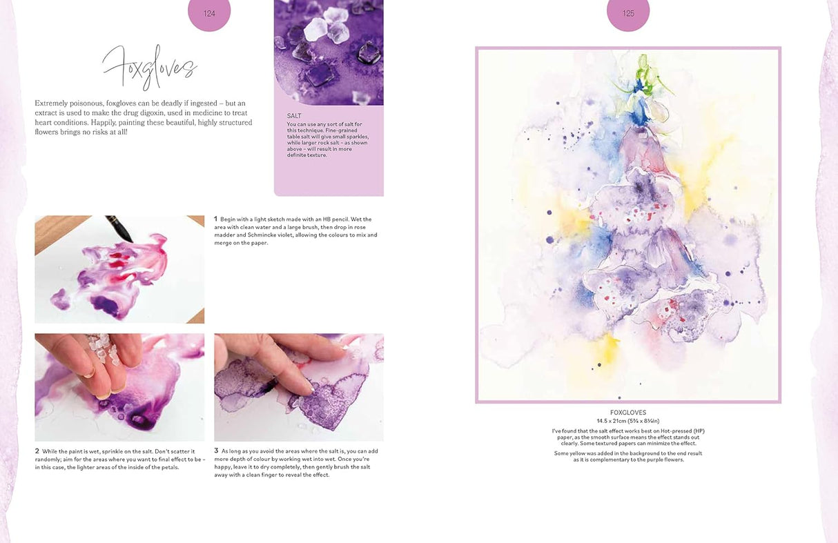Loose and Lively Flowers in Watercolour Inks Book