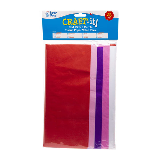 Red, Pink & Purple Tissue Paper Value Pack