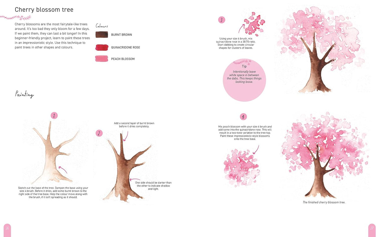 Paint 50: Watercolour Nature Book