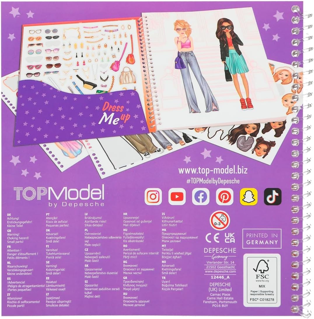 TOPModel Dress Me Up Sticker Book