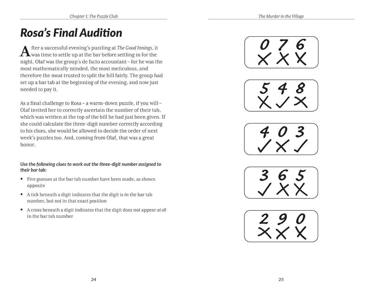 Murder Mystery Club Puzzle Book