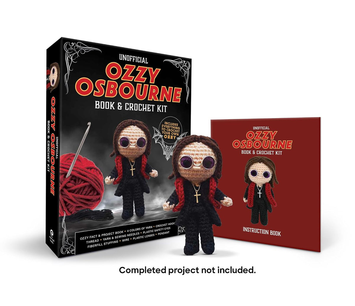 Unofficial Ozzy Osbourne Book & Crochet Kit