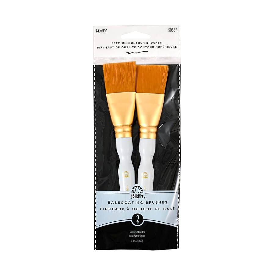 FolkArt Basecoating Brushes (Set of 2)