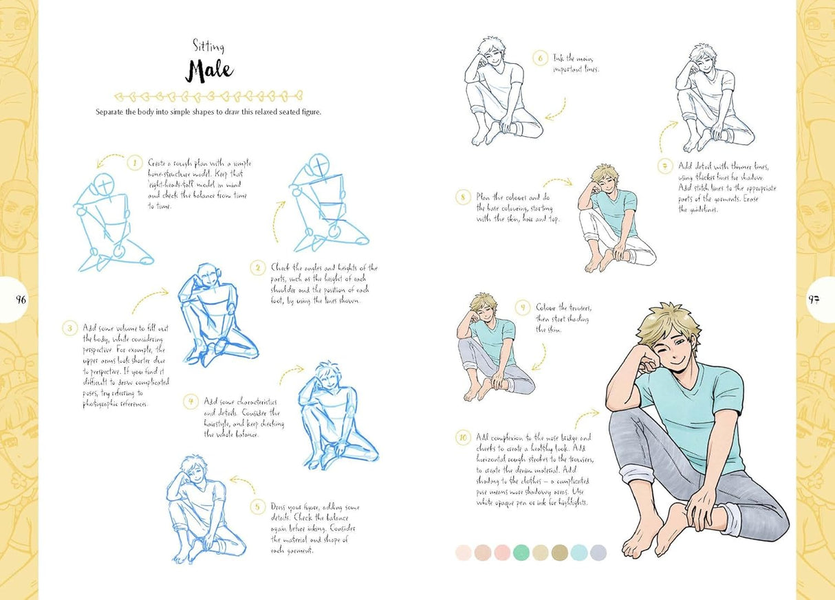 10 Step Drawing Book - Manga