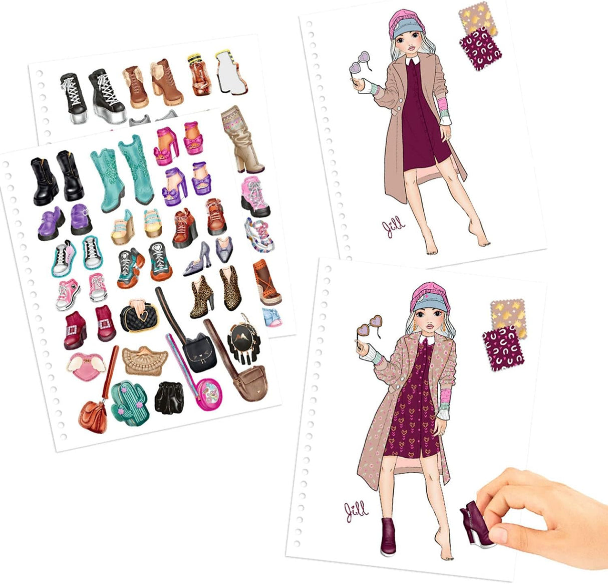 TOPModel Fashion Doodle Book With Gel Pens