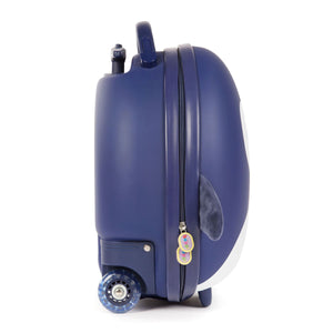 Boppi Tiny Trekker Luggage Travel Suitcase Carry On Blue Penguin