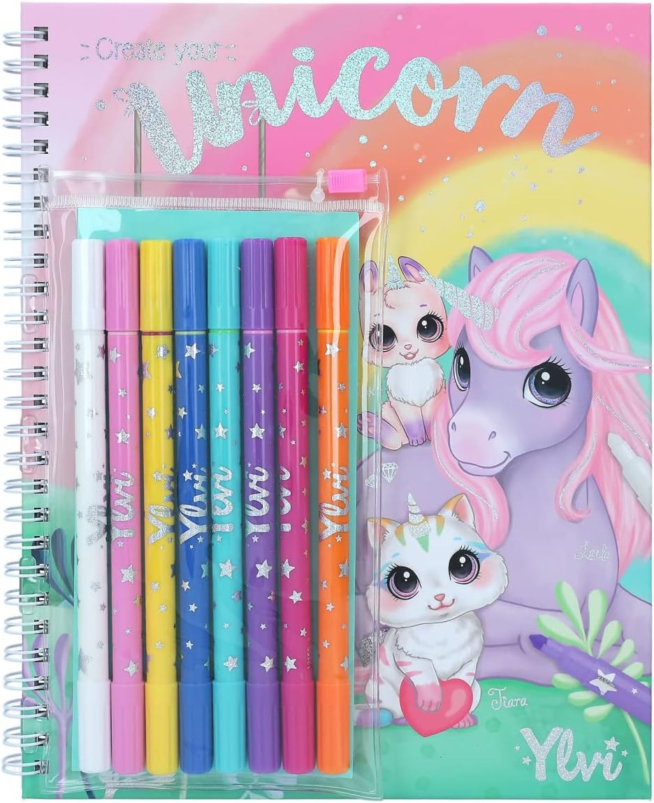 Ylvi Unicorn Colouring Book With Pen Set