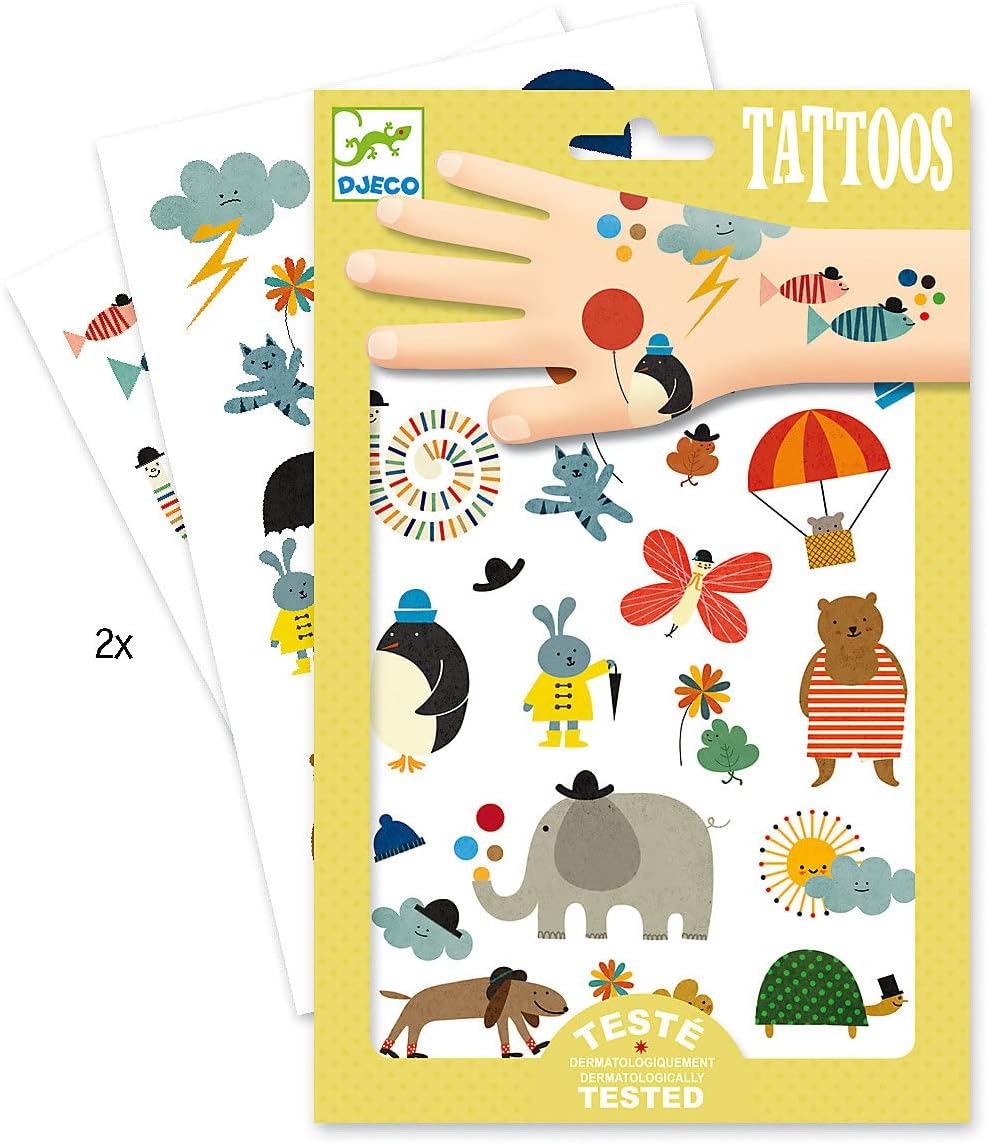 Djeco Pretty Little Things Temporary Tattoos - 2 Sheets