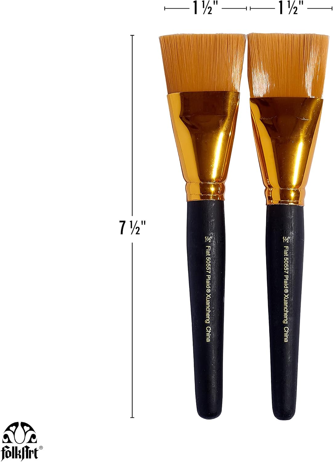 FolkArt Basecoating Brushes (Set of 2)