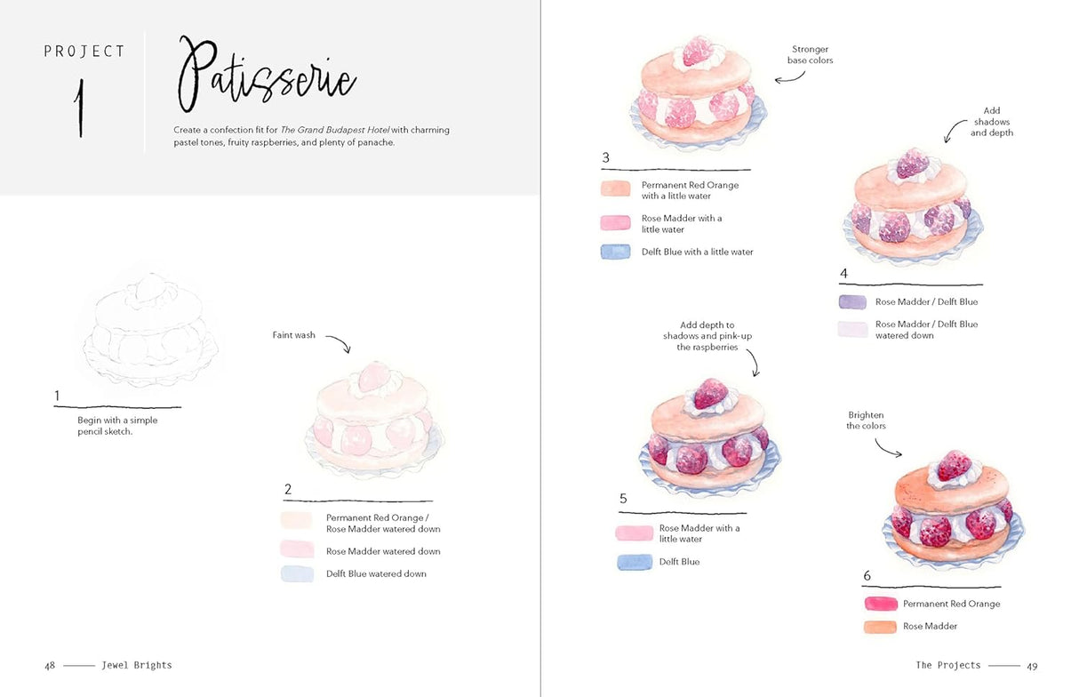 3 Colour Watercolour Book