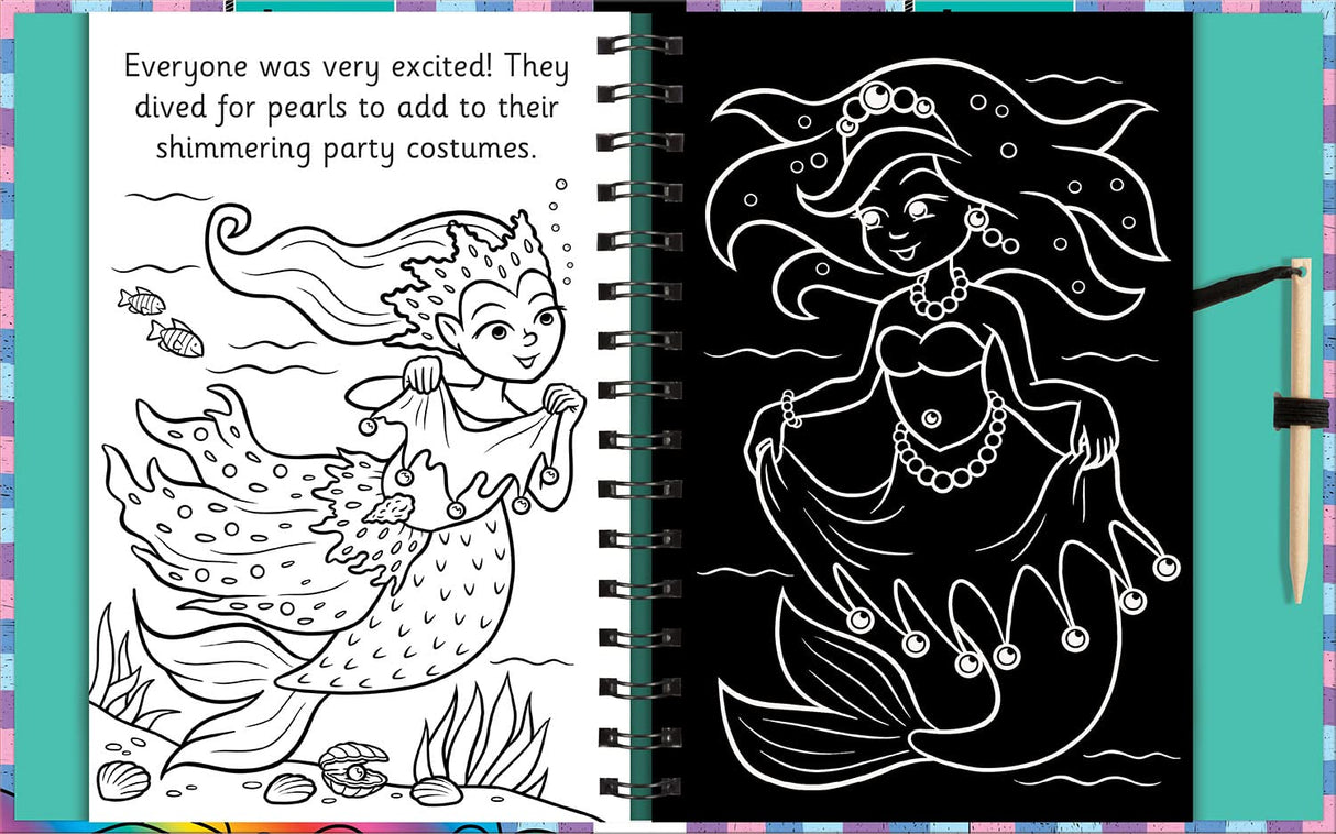 Scratch and Draw Book Mermaids