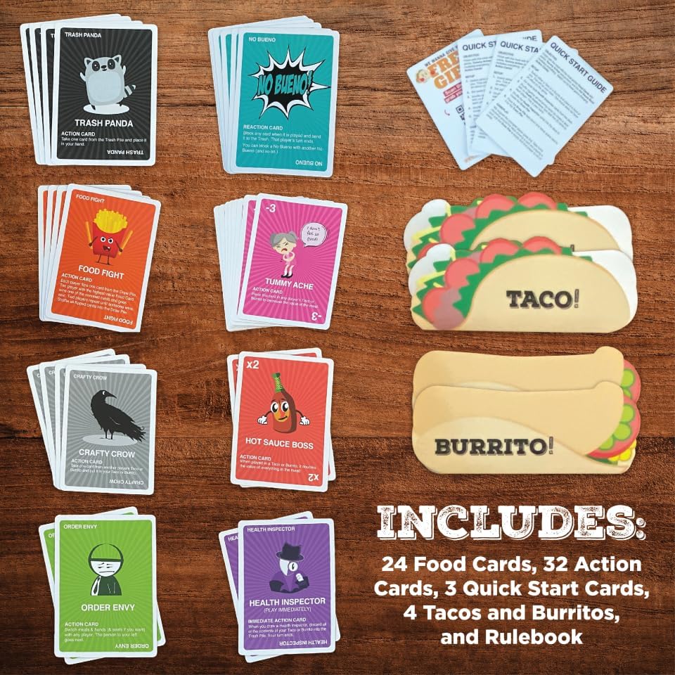 Taco vs Burrito Card Game