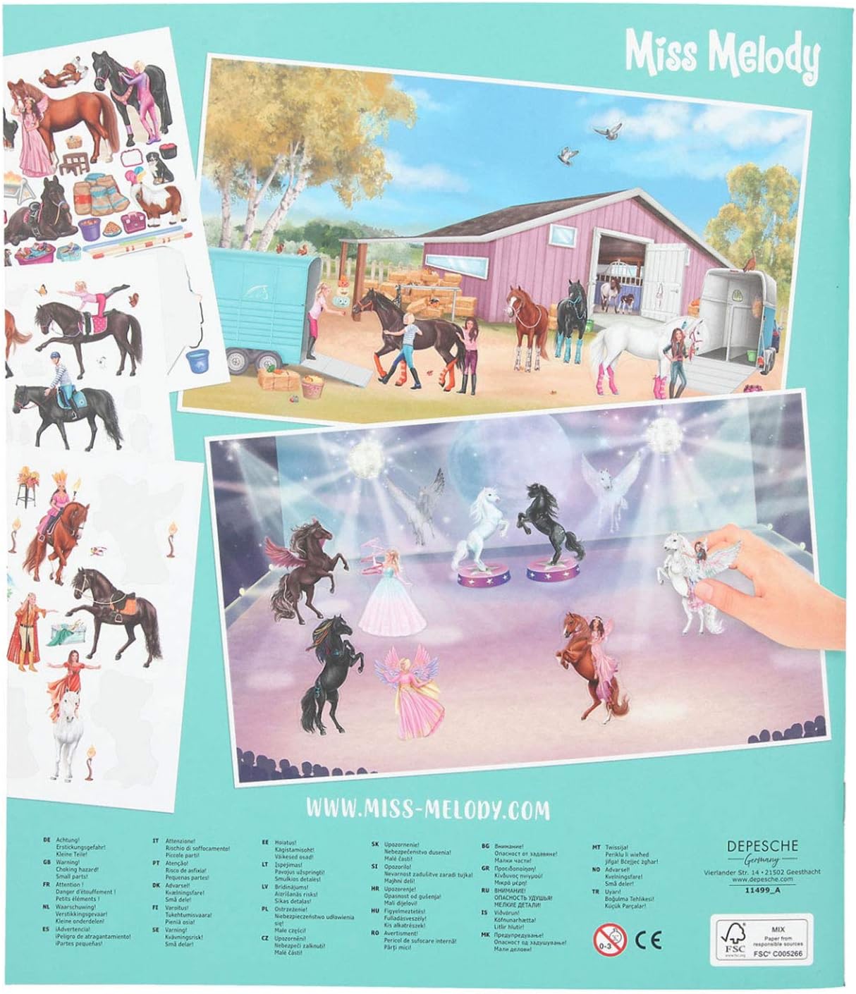 Miss Melody Stickerworld Book