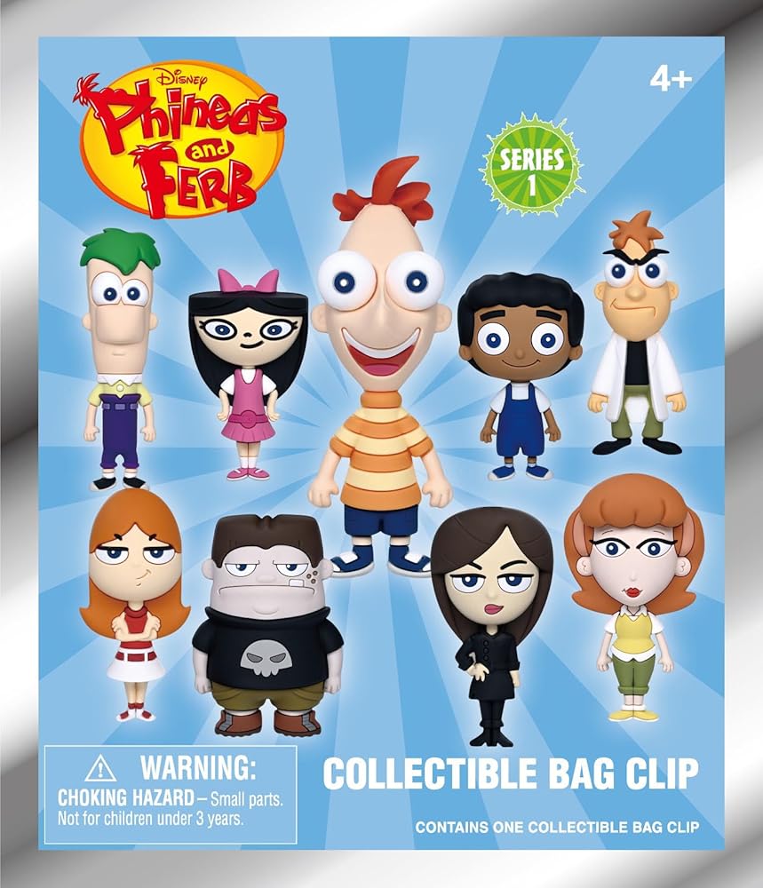 Phineas & Ferb Series 1 Bag Clips Blind Bags