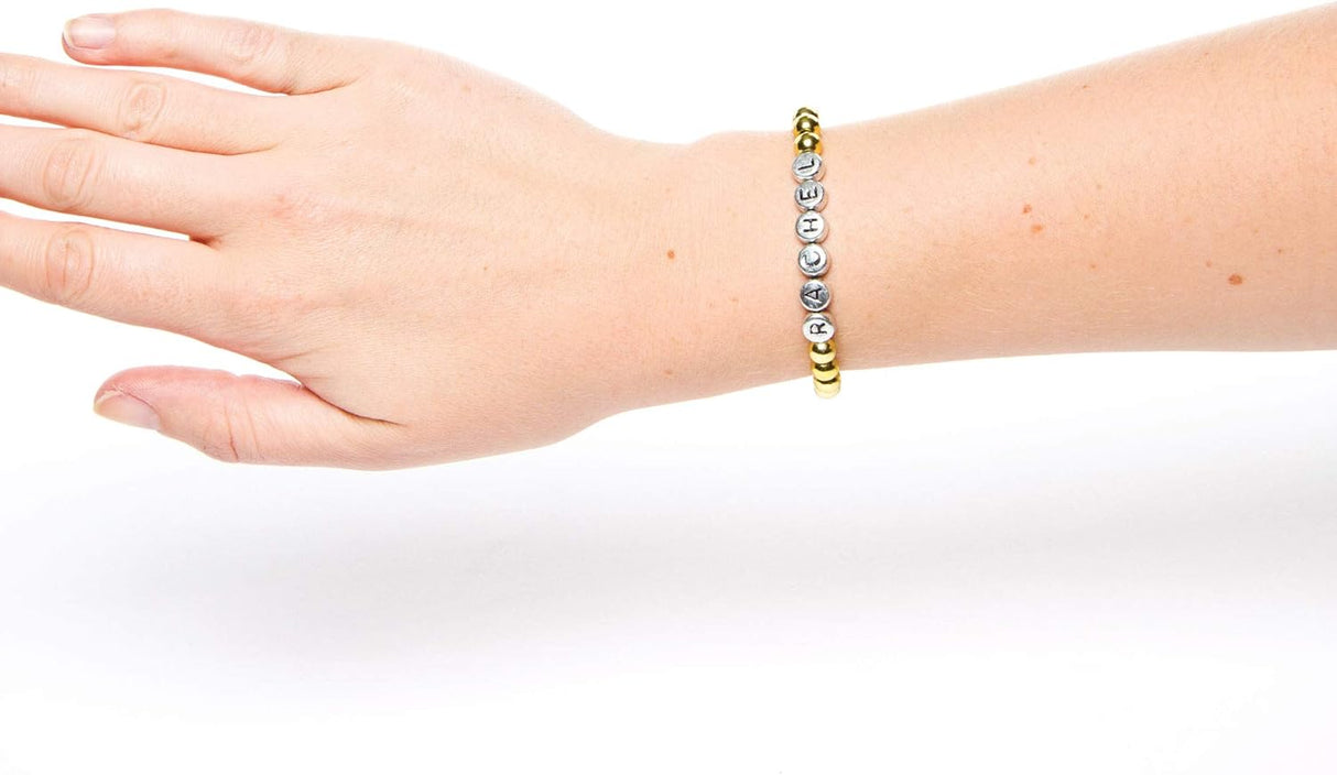 Gold & Silver Alphabet Beads (400 Pack)