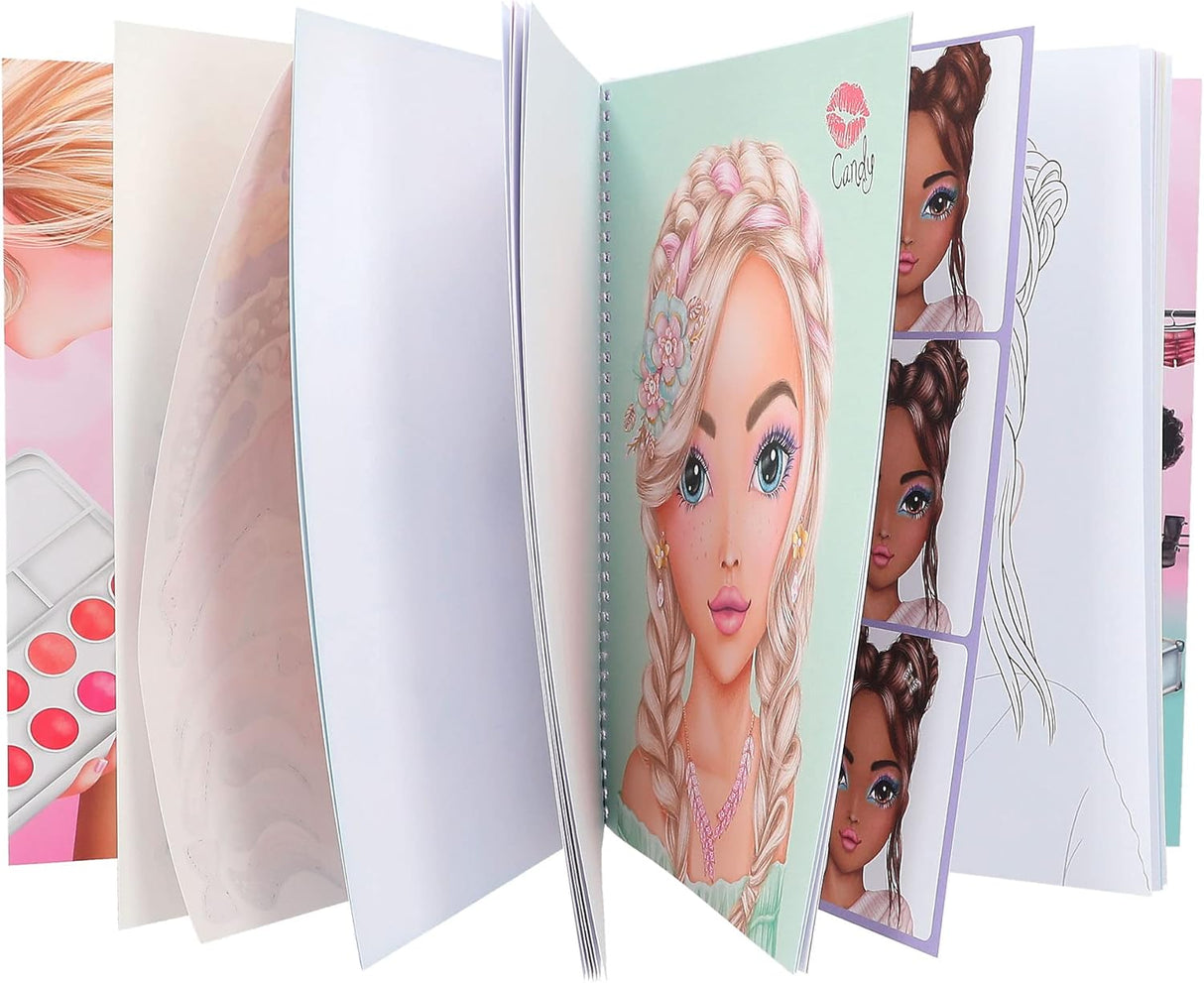 TOPModel Make-Up Colouring Book