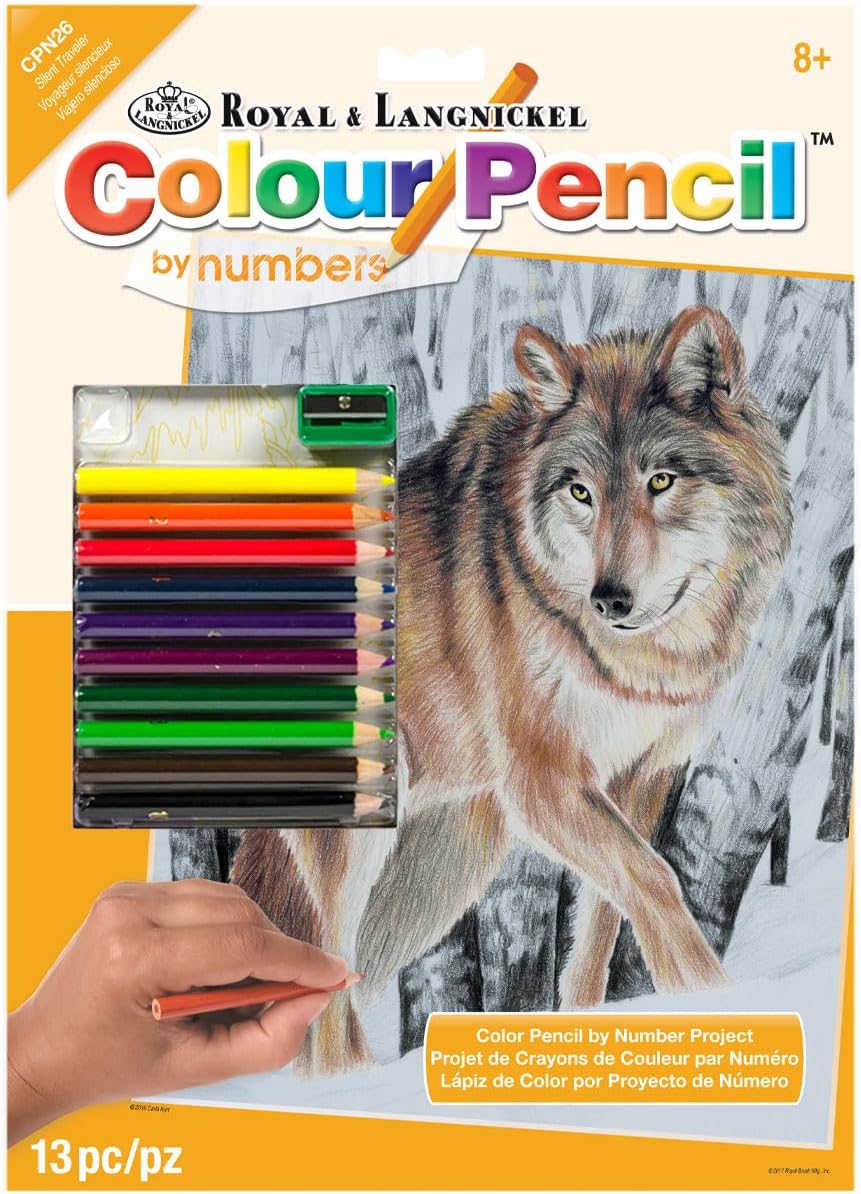 Colour Pencil by Numbers - Silent Traveler