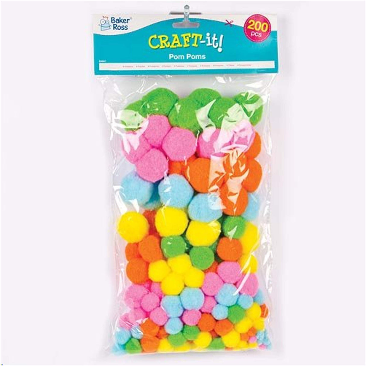 Pastel Pom Poms Value Pack (Pack of 200)
