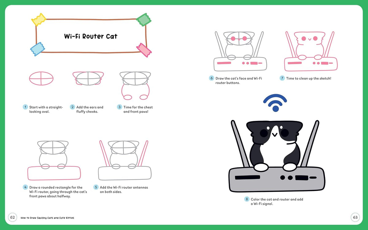 How to Draw Squishy Cats & Cute Kitties Book & Kit