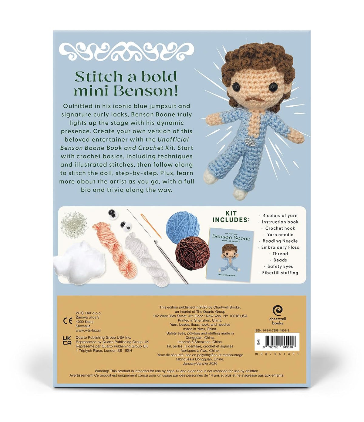 Unofficial Benson Boone Book & Crochet Kit