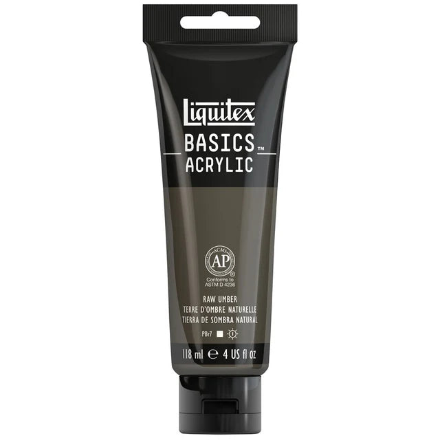 Liquitex Basics Acrylic 118ml - Raw Umber