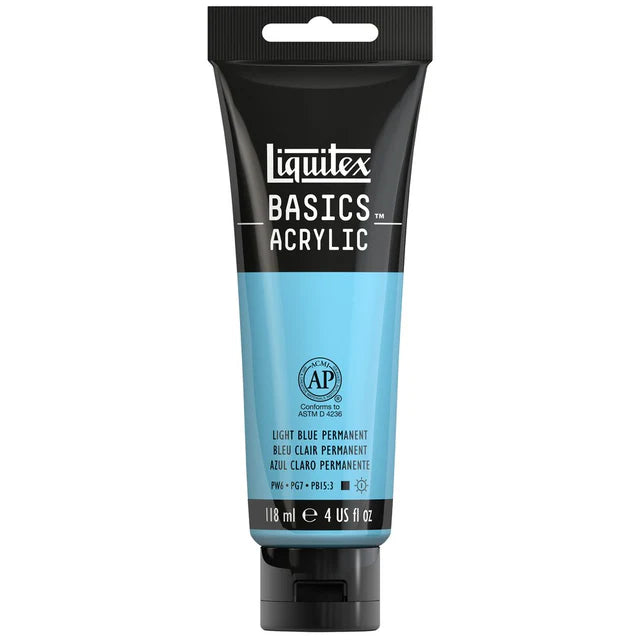 Liquitex Basics Acrylic 118ml - Light Blue Permanent