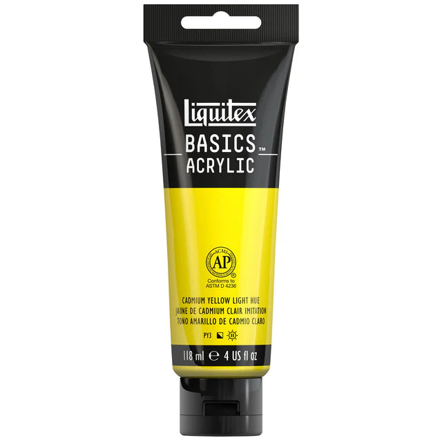 Liquitex Basics Acrylic 118ml - Cadmium Yellow Light Hue