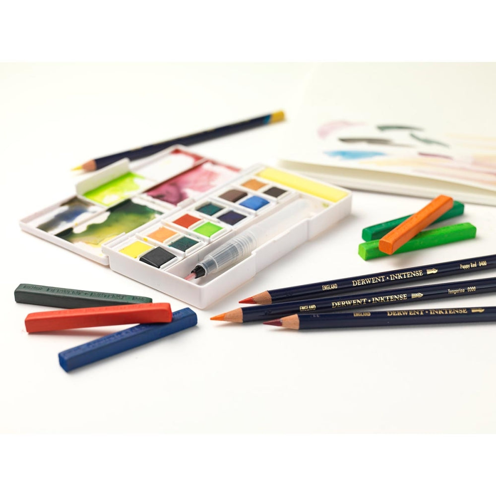 Derwent Inktense Paint Pan Travel Set